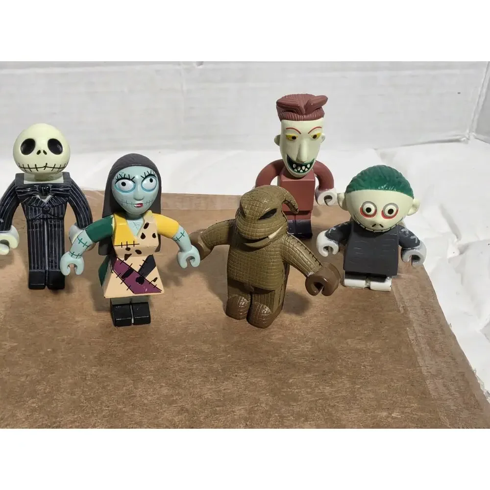 The Nightmare Before Christmas Block Buddies NECA Anniversary Retired Set Of 5